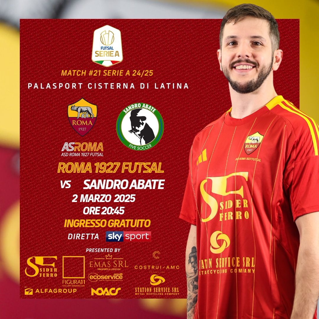 Roma 1927 Futsal - Sandro Abate | Ingresso gratuito 